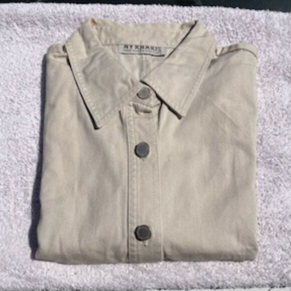 Sleeveless Skirts . Size: Medium 8 . Khakis Button Front . 100% Cotton . New - Picture 4 of 4